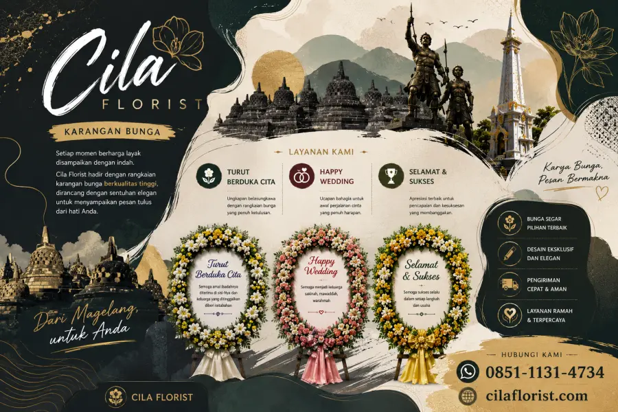 Ada Cerita di Balik Setiap Karangan Bunga Magelang