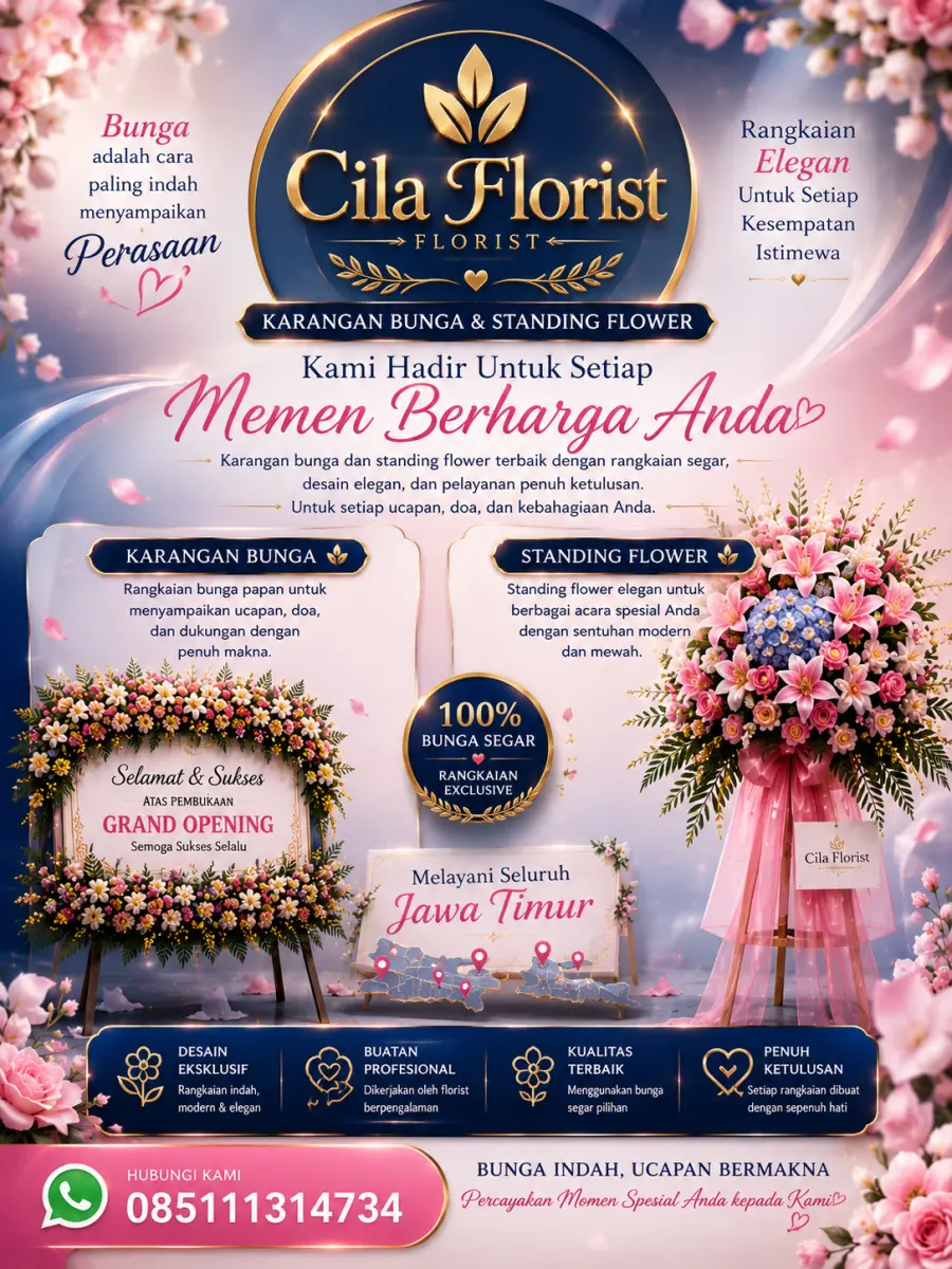 Cila Florist Malang, Karangan Bunga Duka Cita Siap Kirim Hari Ini