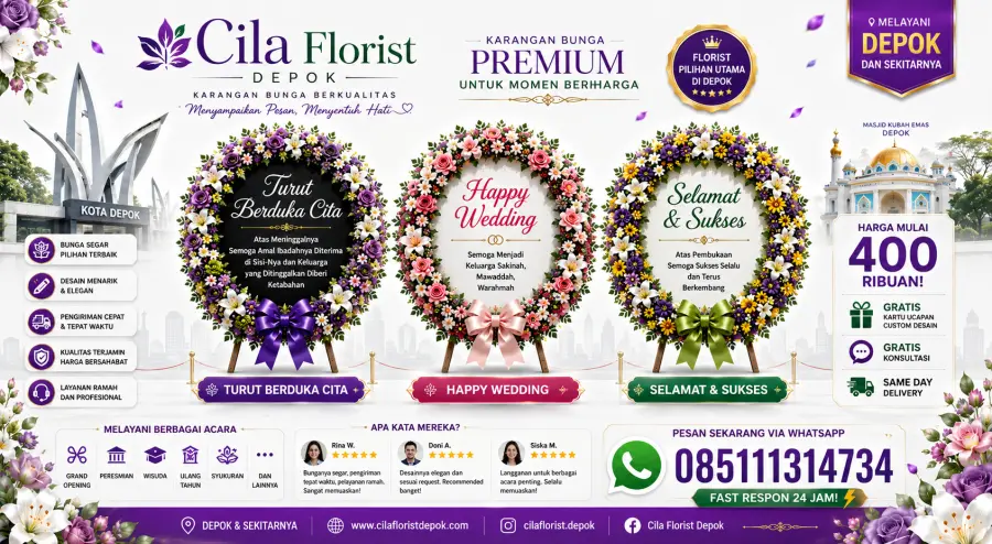 Florist Depok Spesialis Karangan Bunga Duka Cita dan Grand Opening