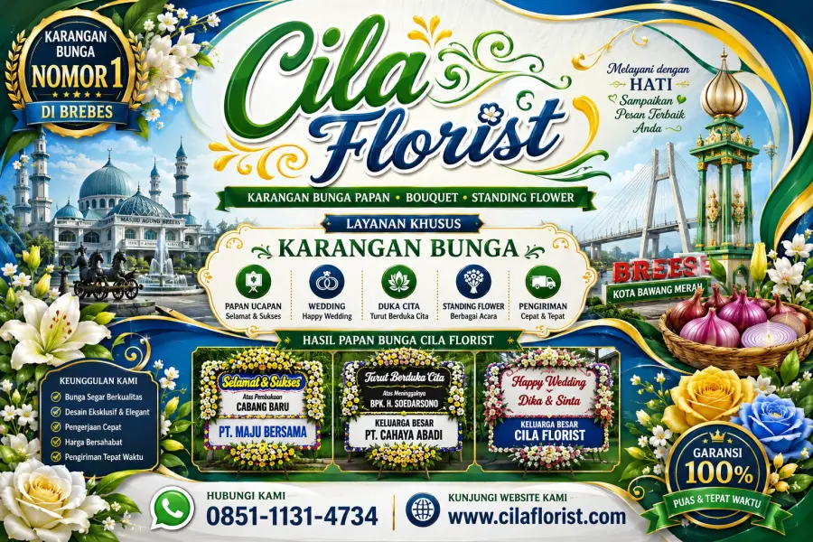 Jasa Karangan Bunga Brebes Murah & Berkualitas | Florist Profesional Siap Kirim Cepat 24 Jam