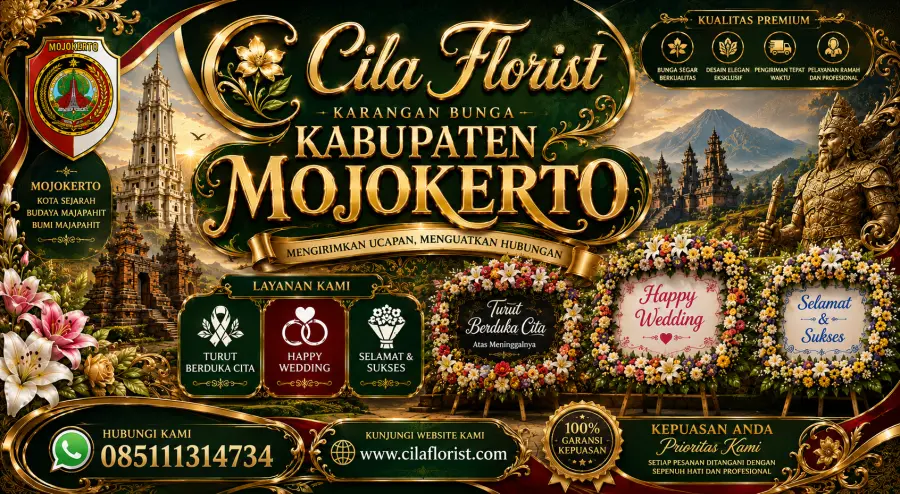 Jasa Karangan Bunga Kabupaten Mojokerto untuk Wedding, Duka Cita, dan Grand Opening