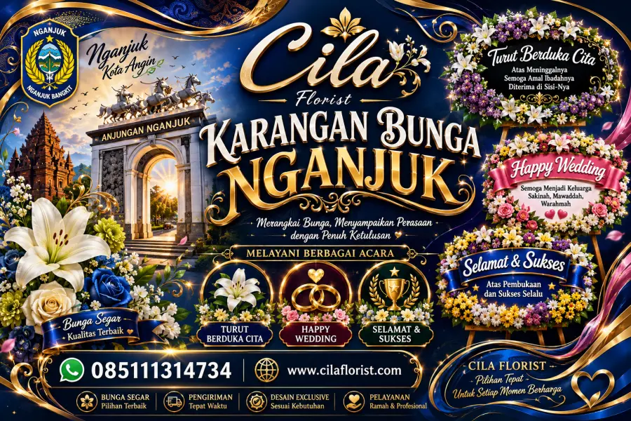 Jasa Karangan Bunga Nganjuk untuk Acara Resmi, Pernikahan, dan Duka Cita
