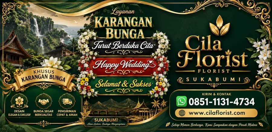 Jasa Pembuatan Karangan Bunga Papan Sukabumi Profesional