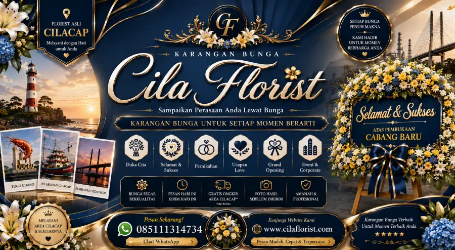 Jual Karangan Bunga Cilacap Berkualitas – Duka Cita & Pernikahan Elegan