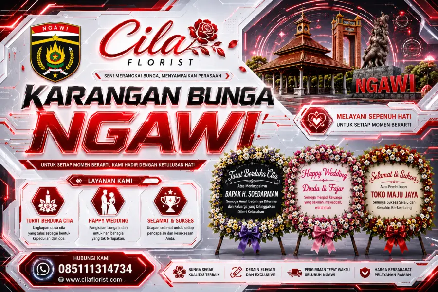 Jual Karangan Bunga di Ngawi Harga Mulai 300 Ribuan