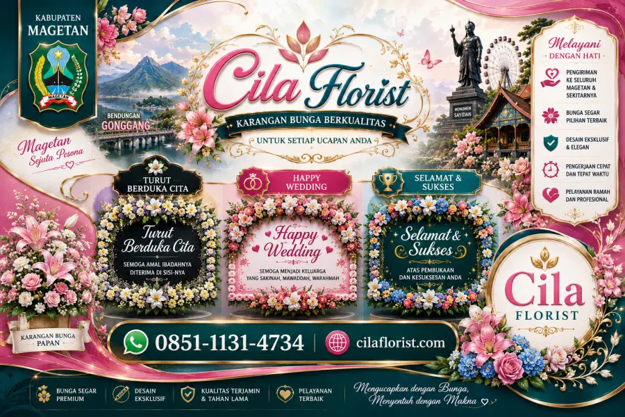Jual Karangan Bunga Magetan dengan Desain Modern dan Pelayanan Profesional
