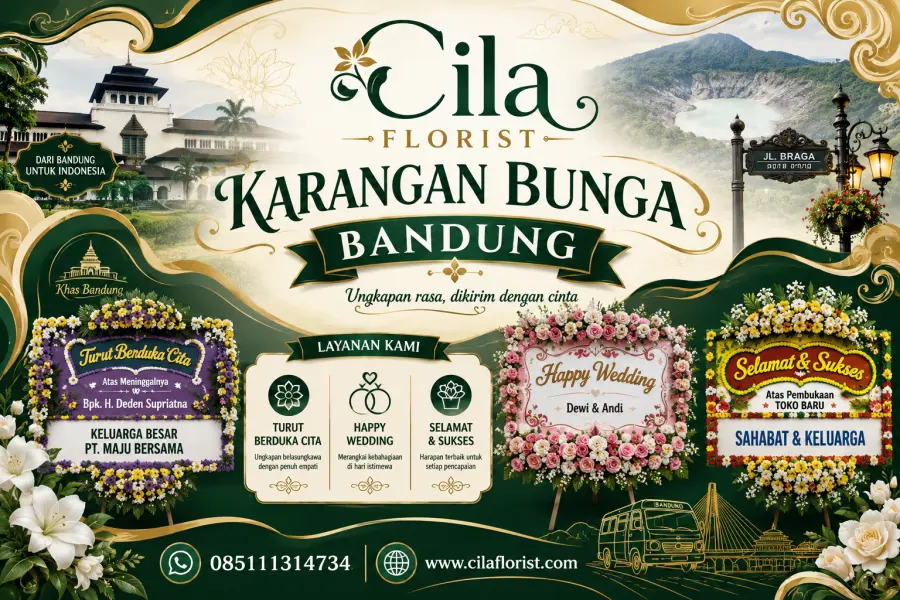 Karangan Bunga Bandung Murah Berkualitas dengan Desain Premium