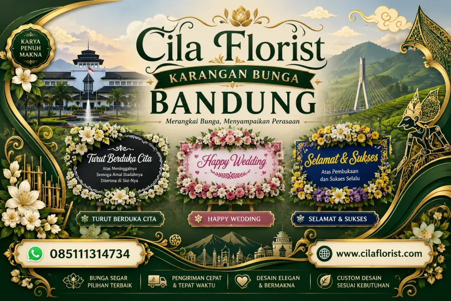 Karangan Bunga Bandung Siap Kirim ke Rumah Duka, Gedung Pernikahan, dan Lokasi Acara