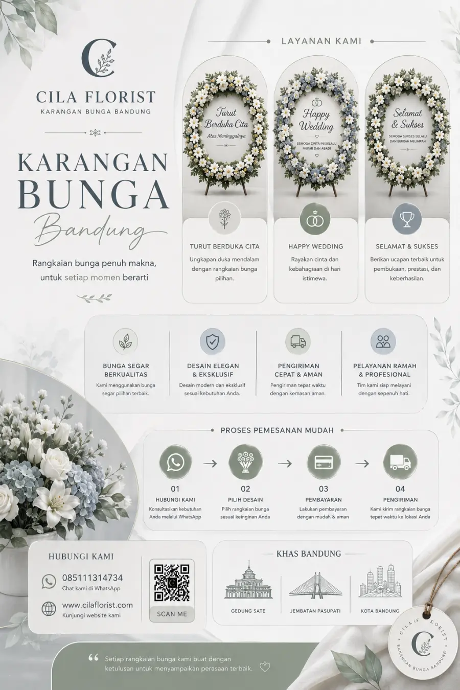 Karangan Bunga Bandung Terbaik untuk Wedding, Duka Cita, dan Grand Opening