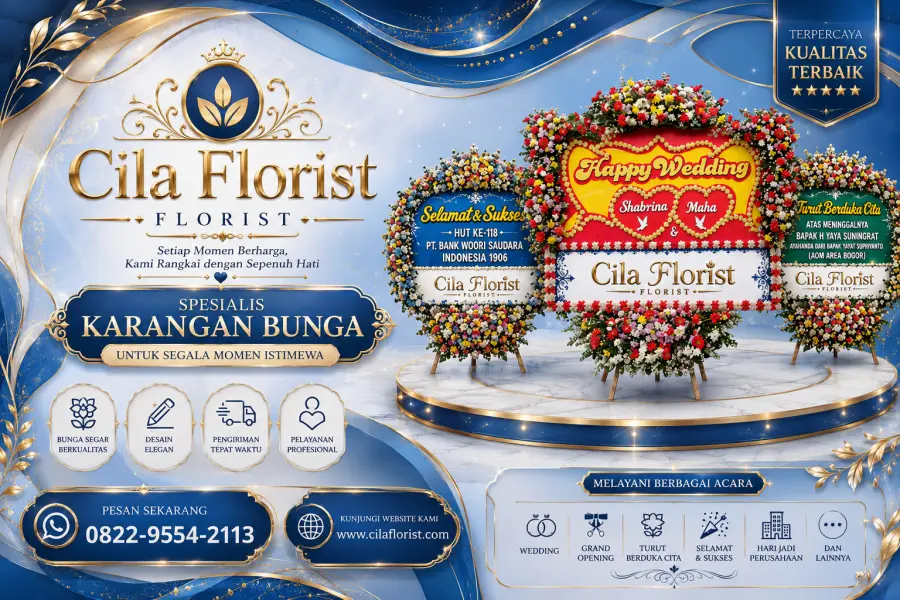 Karangan Bunga Banyuwangi Terlengkap untuk Pernikahan, Duka Cita dan Ucapan Selamat