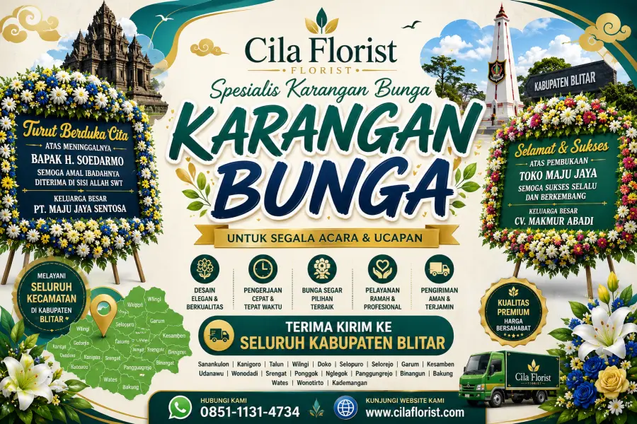 Karangan Bunga Blitar Murah dan Berkualitas | Melayani Seluruh Kabupaten Blitar