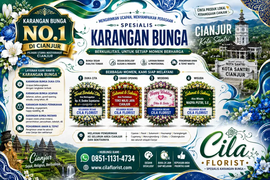 Karangan Bunga Cianjur Harga Terbaik dengan Desain Elegan dan Modern