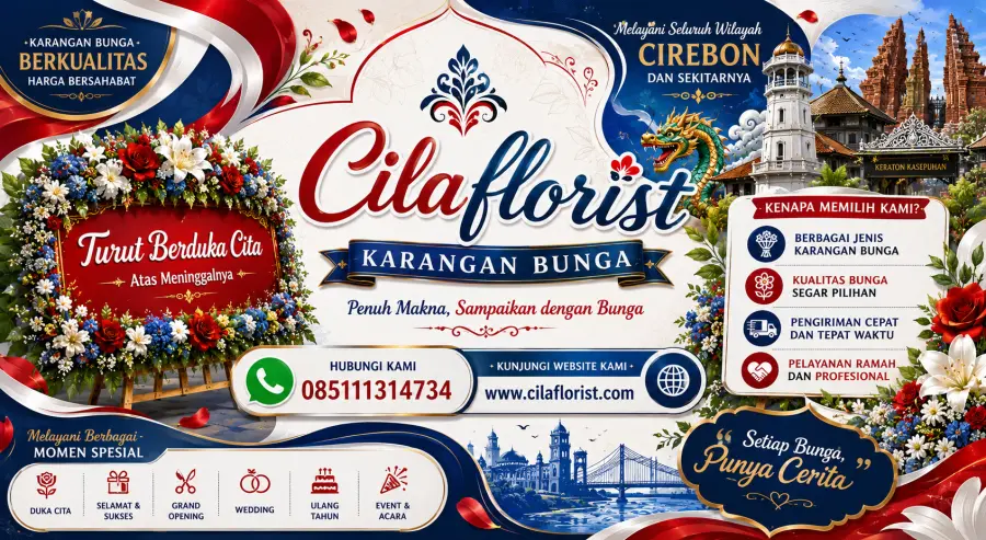 Karangan Bunga Cirebon Gratis Ongkir Area Kota dan Sekitarnya