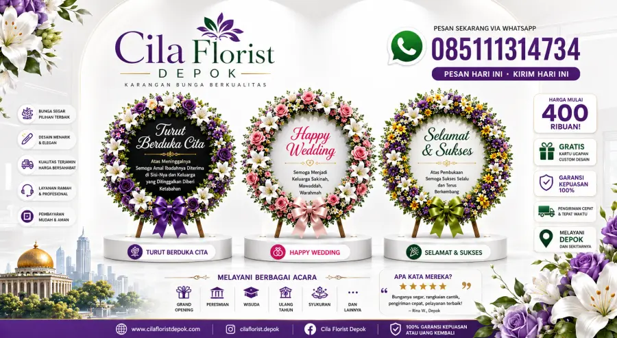 Karangan Bunga Depok Pengerjaan Cepat dan Desain Premium