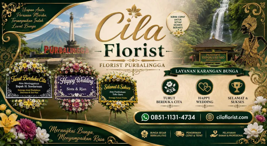 Karangan Bunga Duka Cita di Purbalingga
