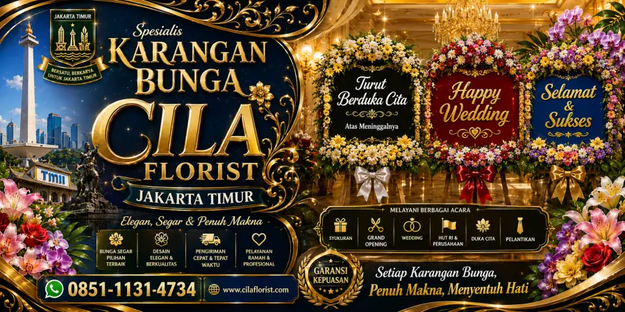 Karangan Bunga Duka Cita Jakarta Timur dengan Pengiriman Cepat