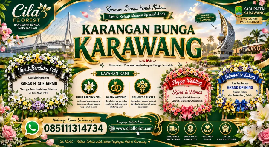 Karangan Bunga Duka Cita Karawang yang Elegan dan Penuh Makna | Cila Florist