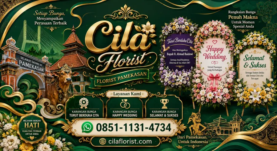 Karangan Bunga Duka Cita Pamekasan dengan Desain Sopan dan Berkelas