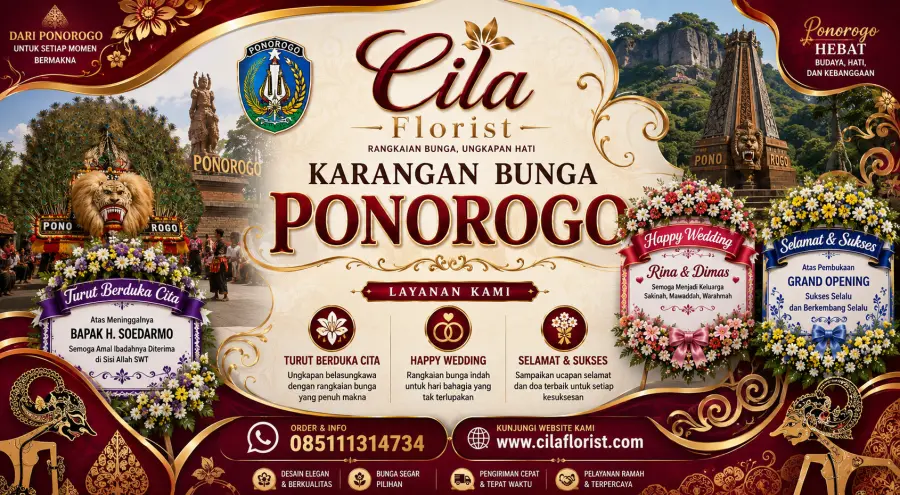 Karangan Bunga Duka Cita Ponorogo Siap Antar 24 Jam