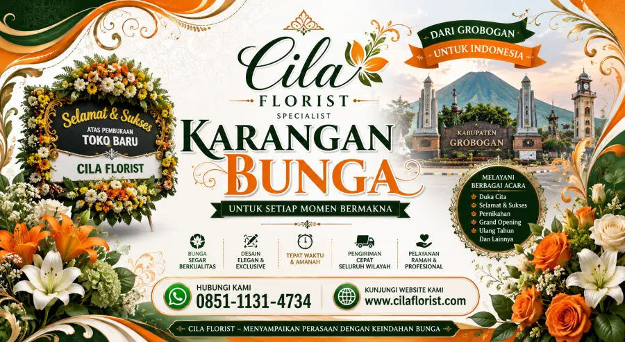 Karangan Bunga Grobogan Terpercaya dengan Desain Elegan dan Harga Terjangkau