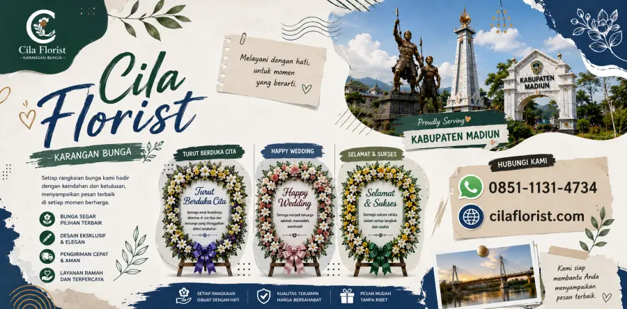 Karangan Bunga Kabupaten Madiun dengan Sentuhan Elegan dan Penuh Makna