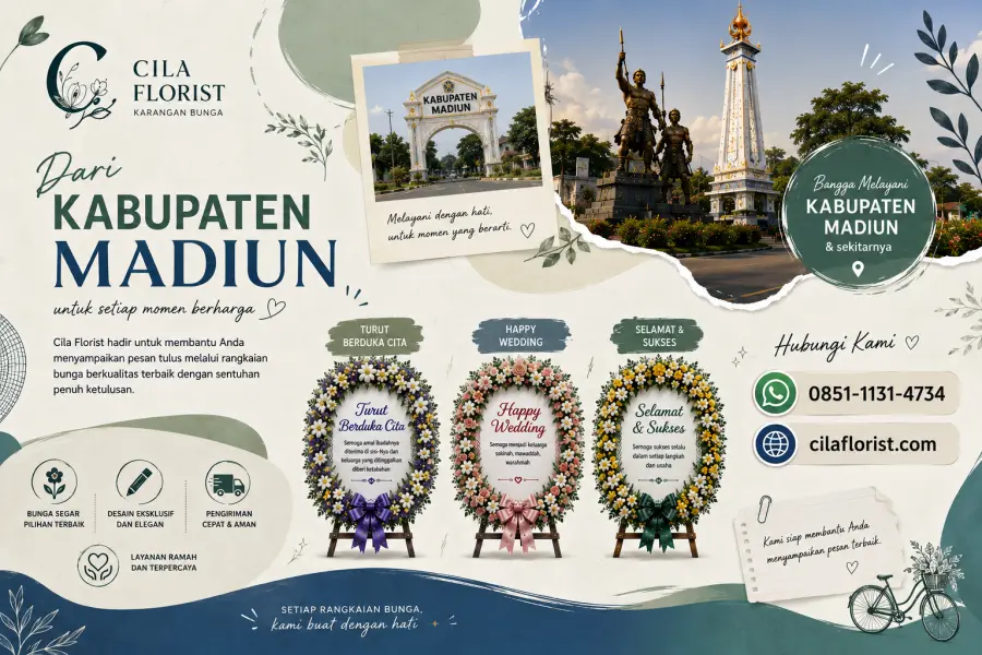 Karangan Bunga Kabupaten Madiun yang Tidak Sekadar Cantik, Tetapi Juga Bermakna