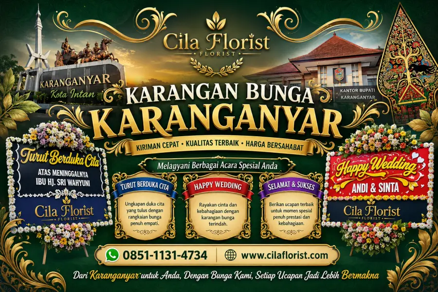 Karangan Bunga Karanganyar Siap Kirim untuk Seluruh Wilayah Karanganyar