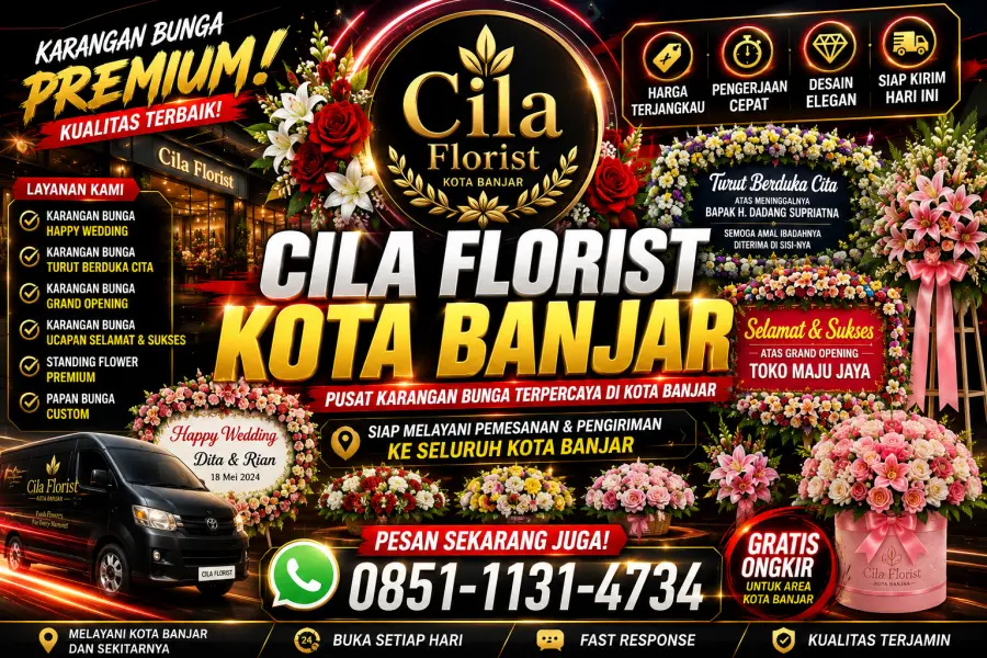 Karangan Bunga Kota Banjar dengan Desain Premium dan Elegan