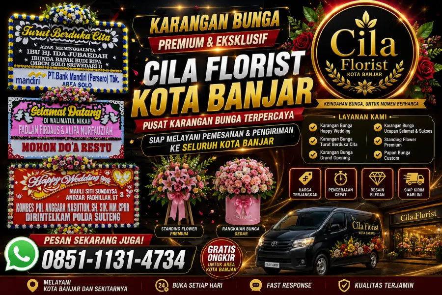 Karangan Bunga Kota Banjar Gratis Ongkir