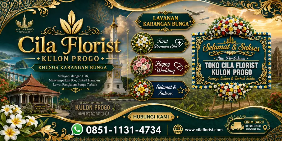 Karangan Bunga Kulon Progo 24 Jam Siap Antar ke Seluruh Wilayah