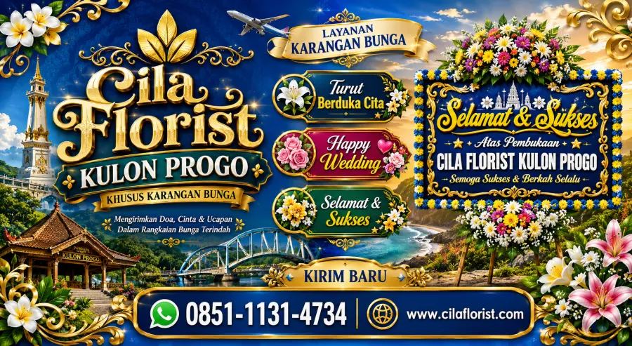Karangan Bunga Kulon Progo Terpercaya untuk Grand Opening, Pernikahan, dan Duka Cita