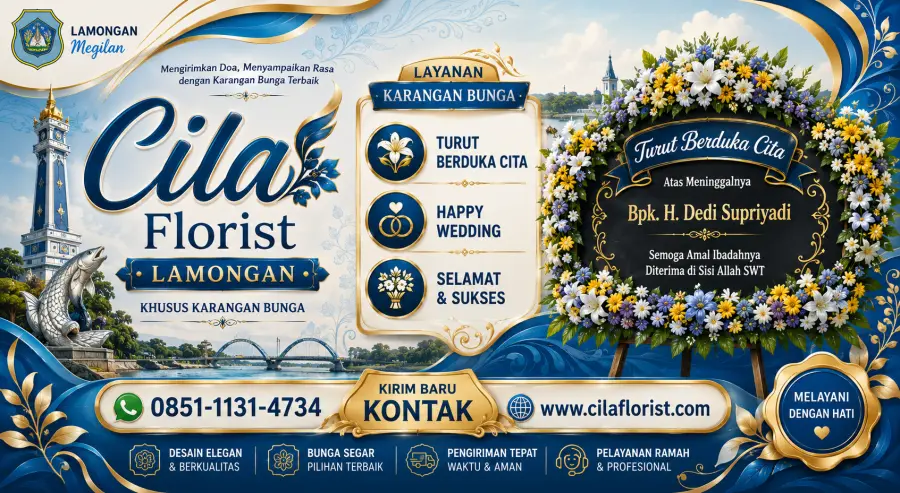Karangan Bunga Lamongan 24 Jam Siap Antar ke Seluruh Wilayah Kabupaten Lamongan