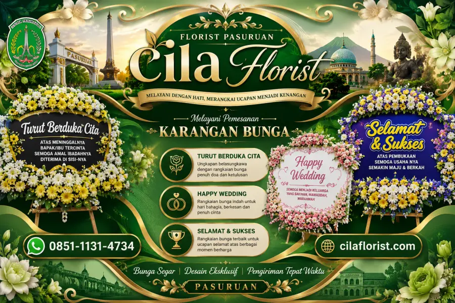 Karangan Bunga Pasuruan Terbaik untuk Duka Cita, Wedding, dan Grand Opening