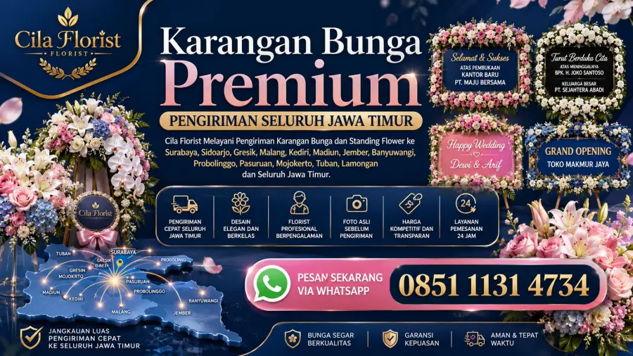 Karangan Bunga Pernikahan Malang Kabupaten Malang dengan Pengiriman Cepat