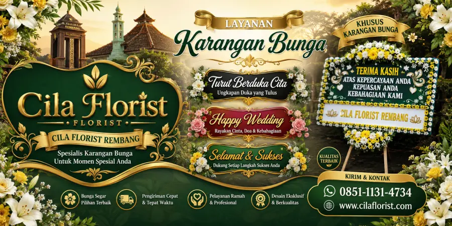 Karangan Bunga Rembang Berkualitas Tinggi dengan Pengiriman Cepat