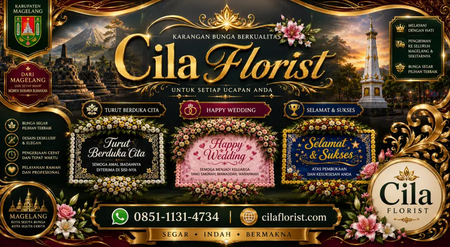 Karangan Bunga Salam Kabupaten Magelang yang Elegan dan Berkualitas