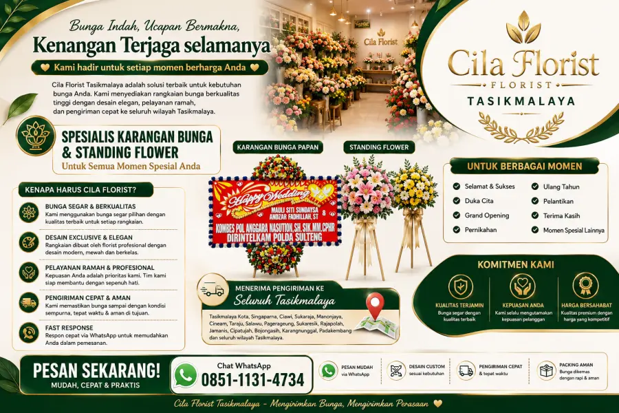 Karangan Bunga Tasikmalaya di Cihideung untuk Berbagai Kebutuhan Acara