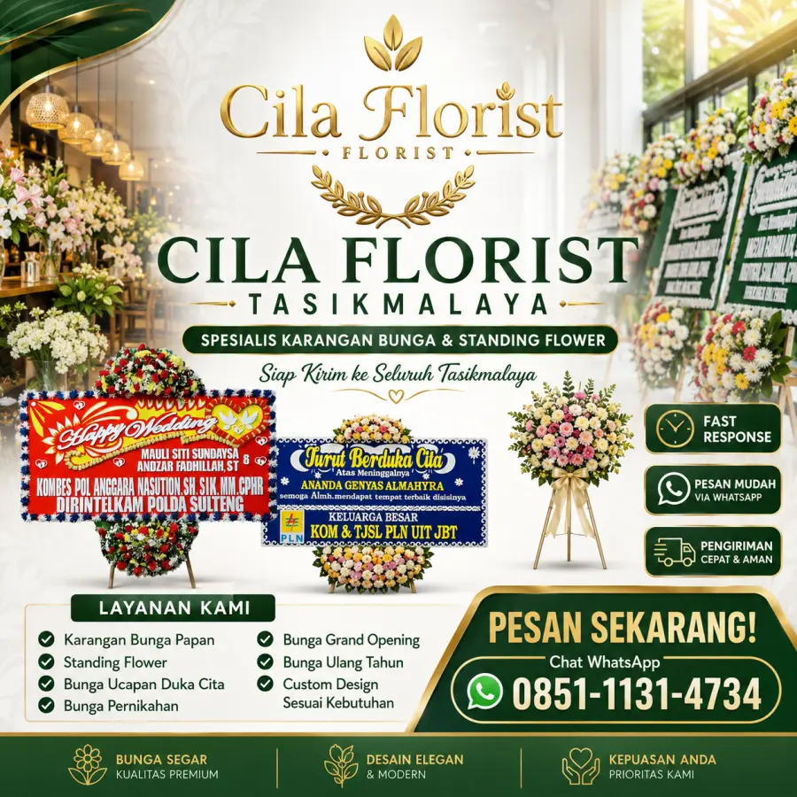 Karangan Bunga Tasikmalaya: Pusat Bunga Papan, Buket, dan Standing Flower Terbaik
