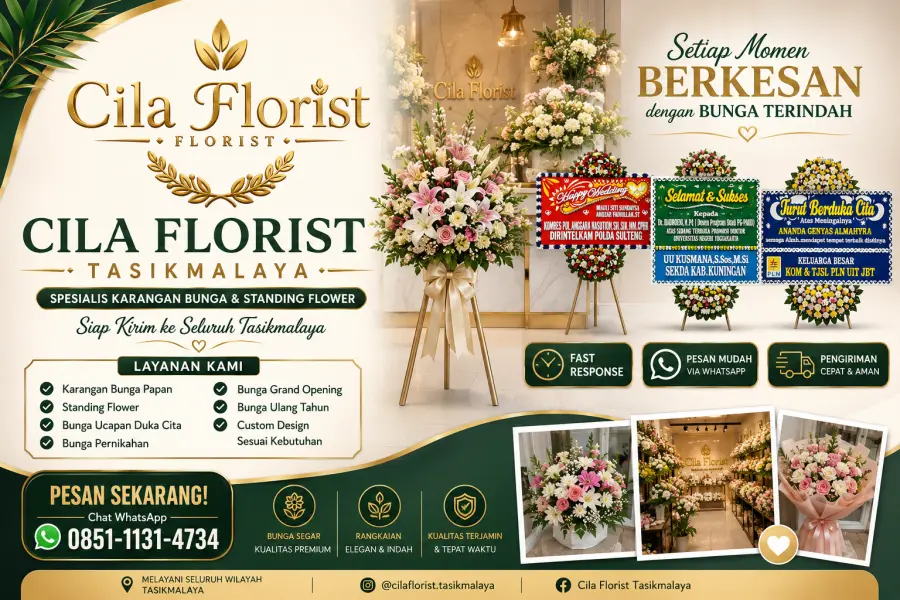 Karangan Bunga Tasikmalaya Terbaik untuk Pernikahan, Duka Cita, dan Grand Opening