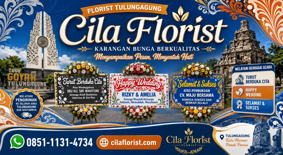 Karangan Bunga Tulungagung 24 Jam untuk Wedding, Grand Opening, dan Duka Cita