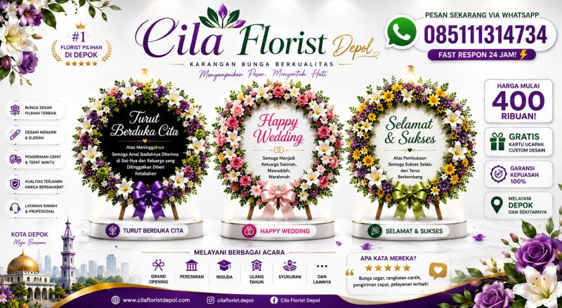Pesan Karangan Bunga Depok Online 24 Jam Respon Cepat
