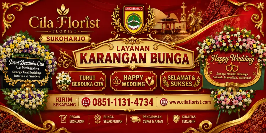 Pesan Karangan Bunga Duka Cita di Sukoharjo dengan Mudah
