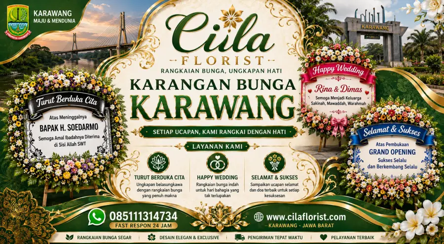Pesan Karangan Bunga Duka Cita Karawang dengan Layanan Antar Cepat