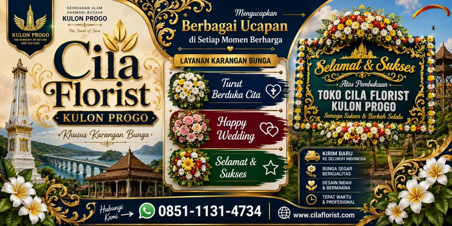 Pesan Karangan Bunga Kulon Progo Online dengan Desain Custom Sesuai Permintaan