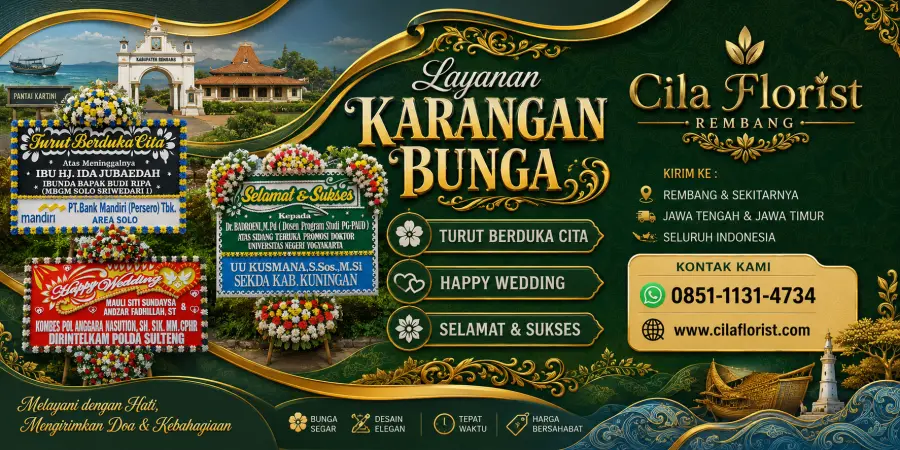 Pesan Karangan Bunga Rembang Online Praktis & Siap Kirim