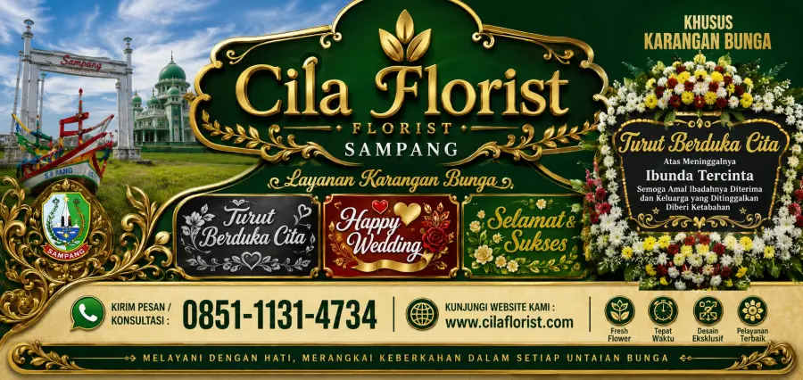Pesan Karangan Bunga Sampang Online Praktis & Siap Kirim