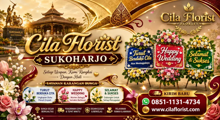 Pesan Karangan Bunga Wedding Sukoharjo dengan Desain Elegan