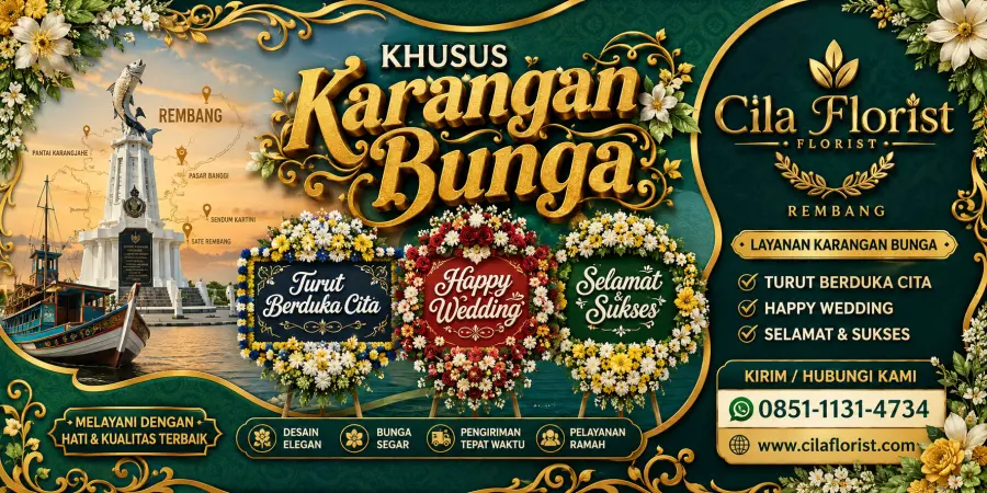 Rekomendasi Karangan Bunga Rembang Paling Laris & Terpercaya