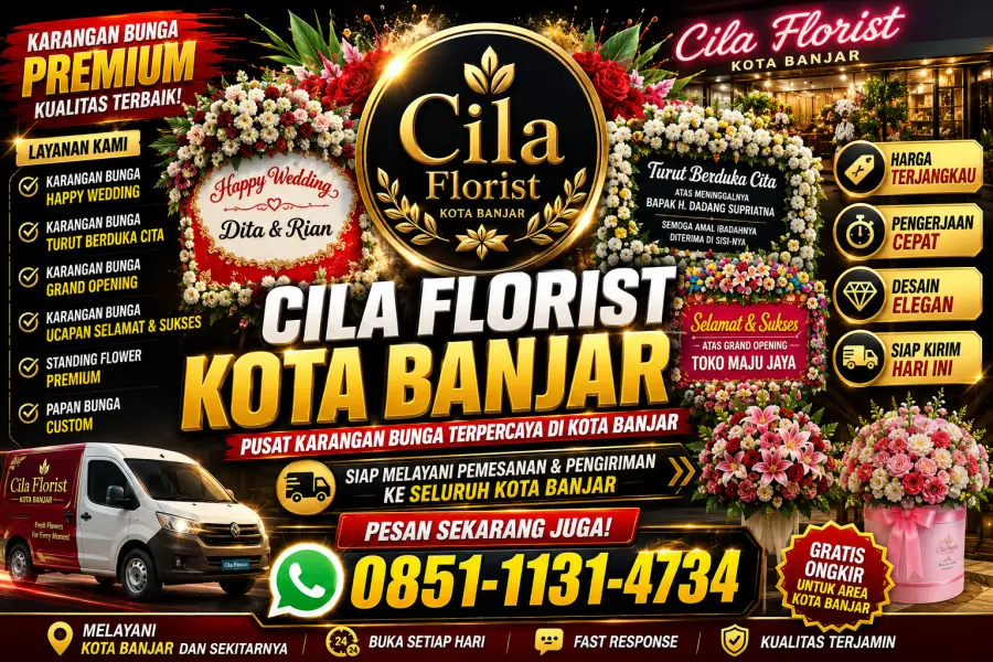 Rekomendasi Toko Karangan Bunga Kota Banjar Terpercaya