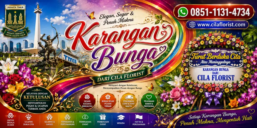 Toko Bunga Jakarta Timur dengan Koleksi Karangan Bunga Terlengkap